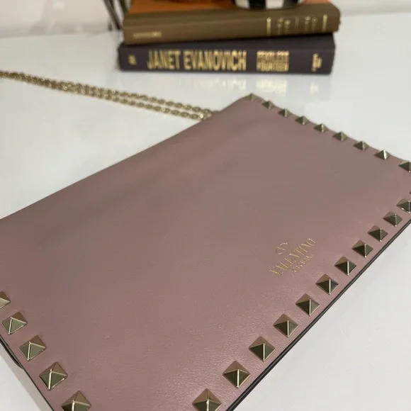 Auth VALENTINO Garavani Shoulder Bag  Pink Leather 1731451 - Picture 9 of 16